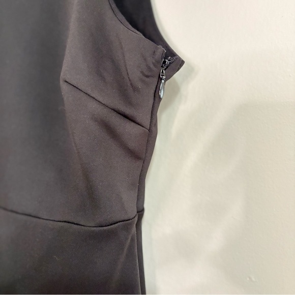 Kersh Black Fitted Sheath Mini Dress w Mesh Racer Back – Size Medium Like New - Picture 5 of 16